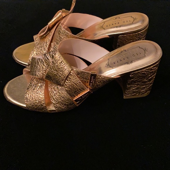 Rose Gold Ted Baker Sandals - Picture 3 of 11